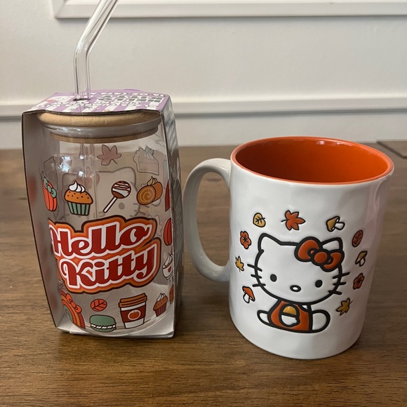 Hello Kitty fall mug and glass cup set of 2 - Picture 5 of 6